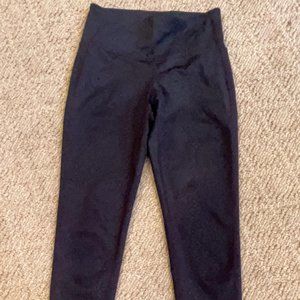 LEOPARD PRINT BLACK LEGGINGS